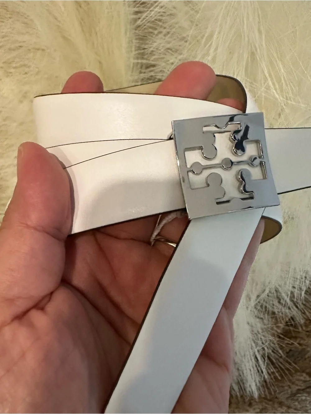 Tory Burch Square Logo Belt